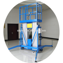 Mobile aluminum double ladder electric street light lift